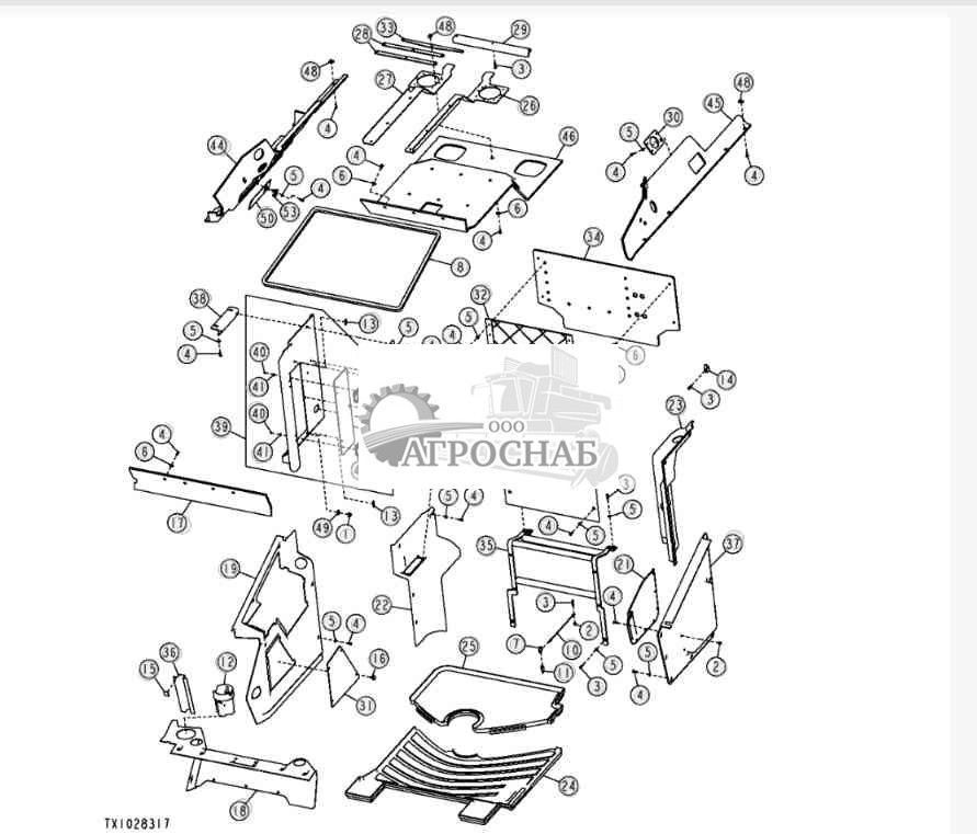 Крепления приборов кабины 